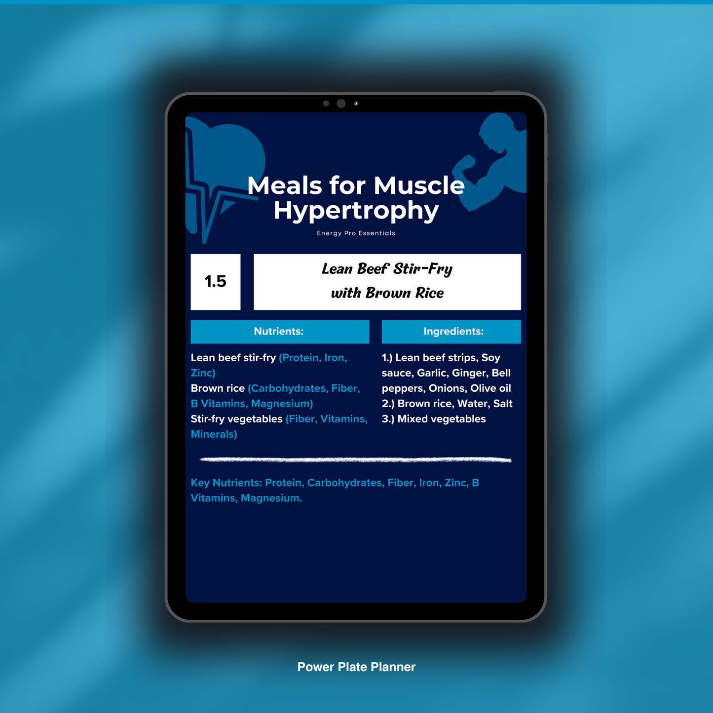 Power Plate Planner (Nutrition Planner)