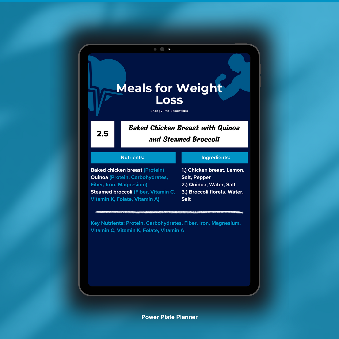 Power Plate Planner (Nutrition Planner)