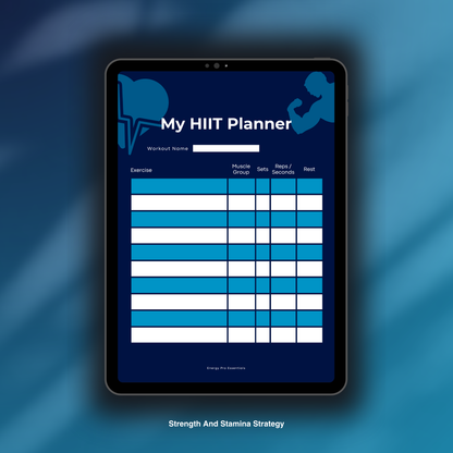 Strength And Stamina Strategy (HIIT-Workout Planner)